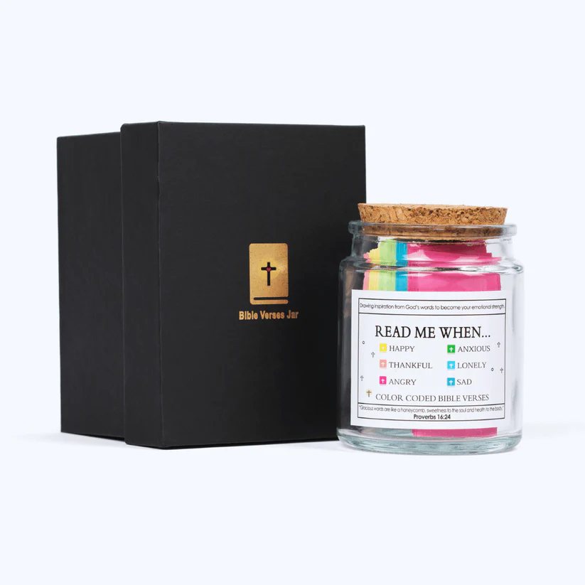Handmade 90 Day Bible Verses Jar