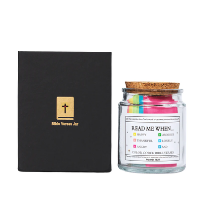 Handmade 90 Day Bible Verses Jar