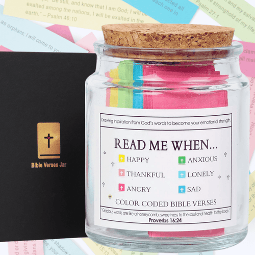 Handmade 90 Day Bible Verses Jar